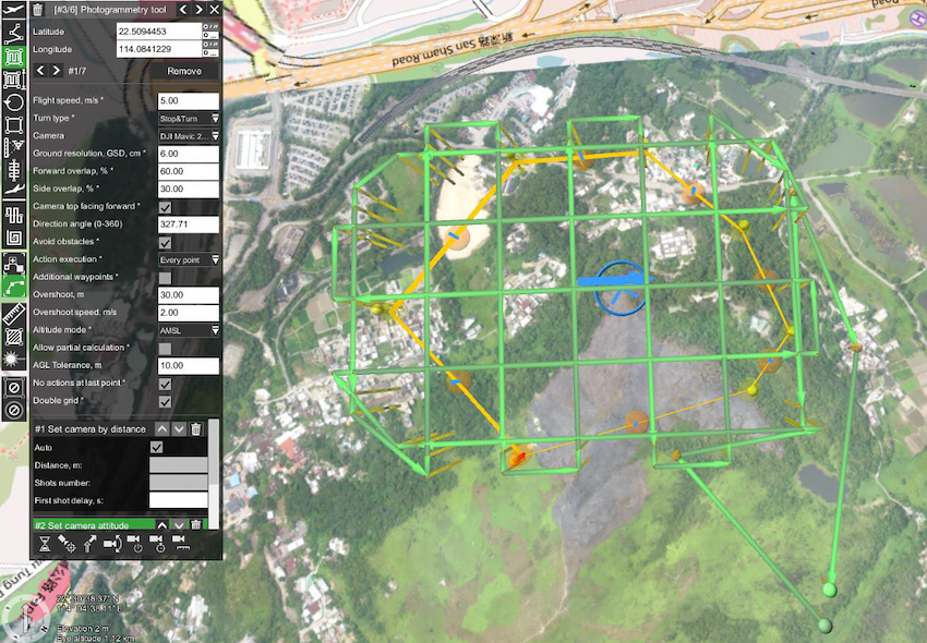 UgCS Increase the point cloud quality in urban areas and areas with complex elevation or high vegetation by using Double grid option